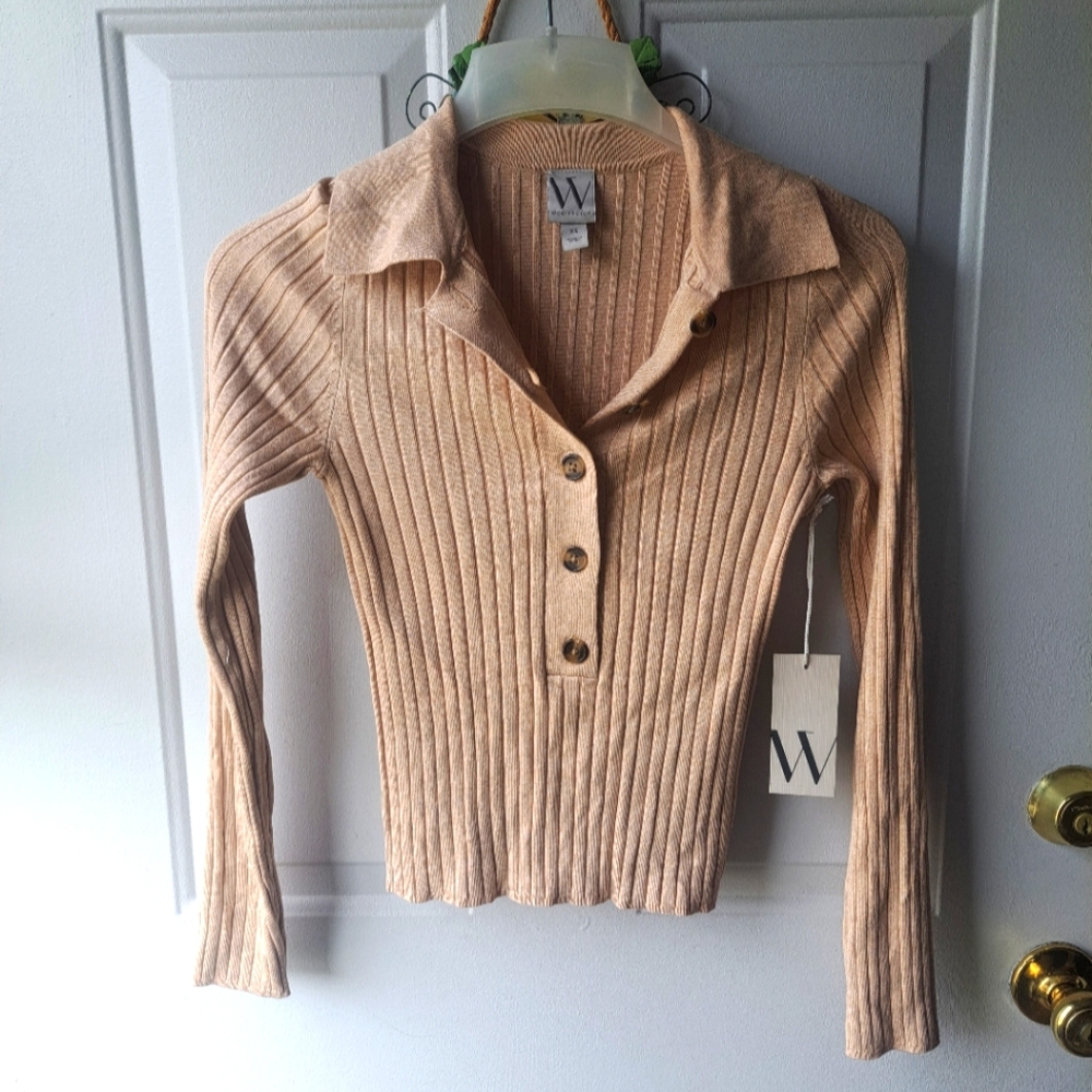 Cute Semi Crop Sweater🤎